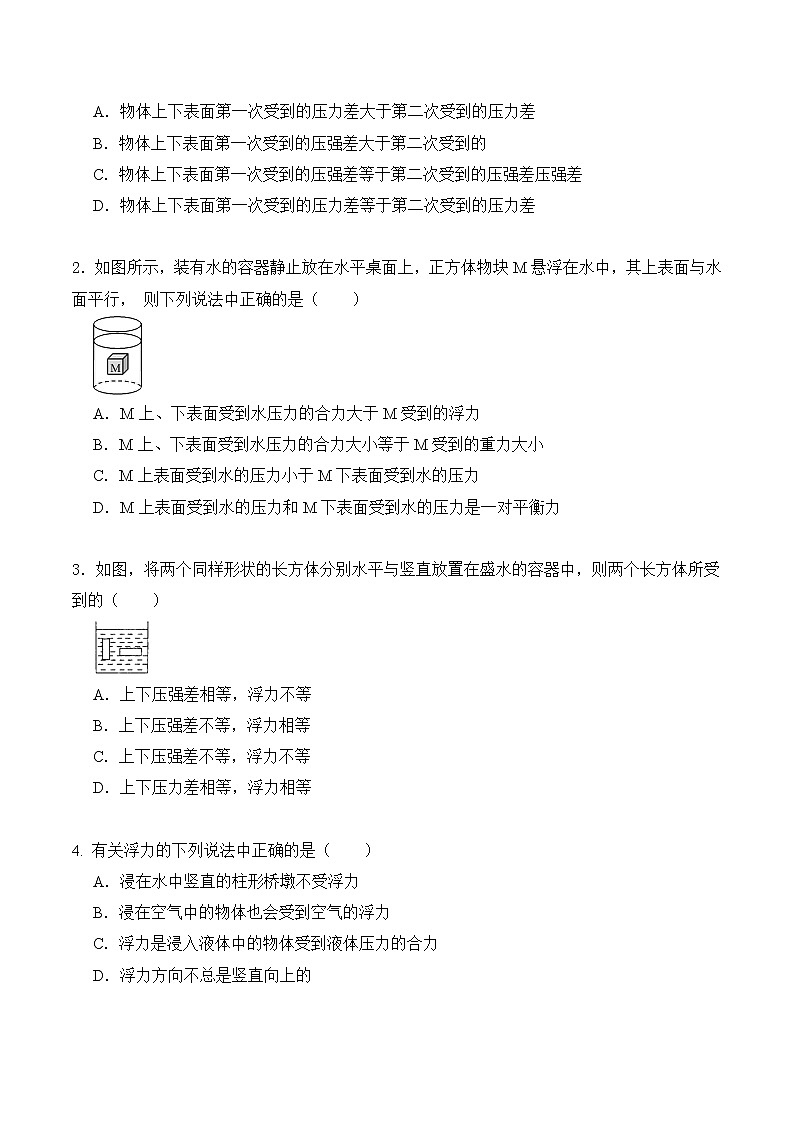 10.1《浮力》第1课时课件PPT+教学设计+同步练习03