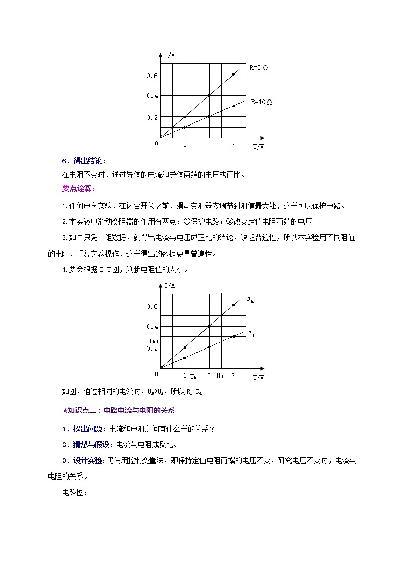 第五章  欧姆定律 单元总结（解析版）教科版物理 九年级上册习题03