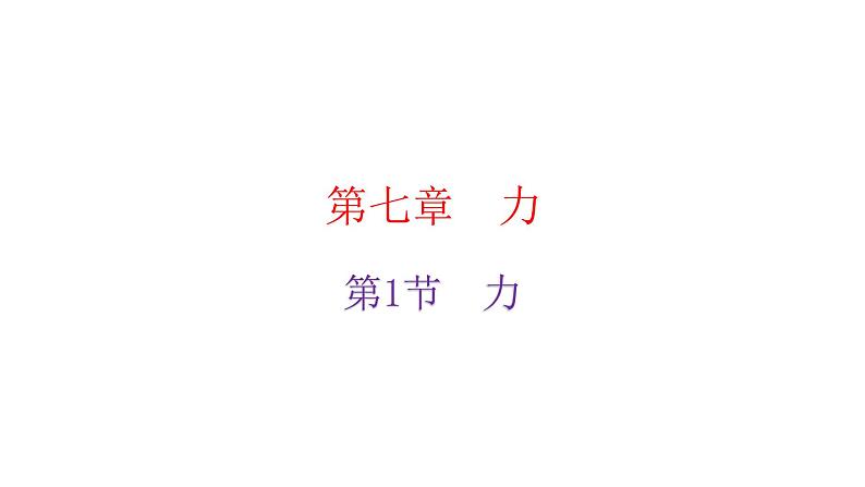 人教版八年级物理下册7-1力教学课件第2页