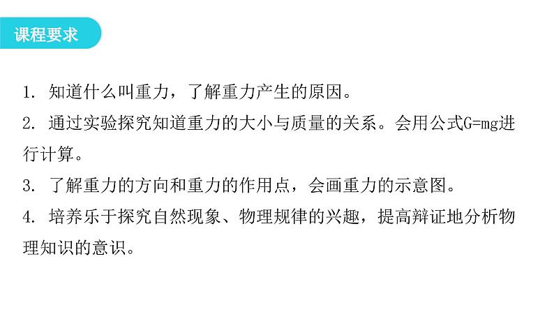 人教版八年级物理下册7-3重力教学课件第4页