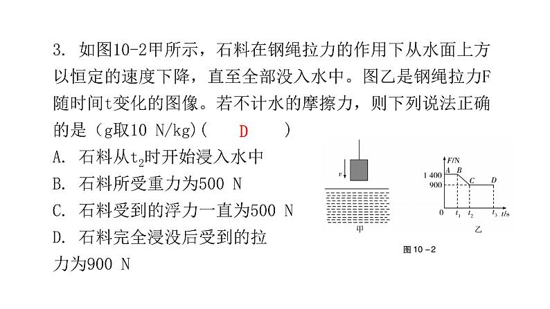 人教版八年级物理下册5-第十章水平训练课件05