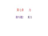 人教版八年级物理下册微专题2重力课件