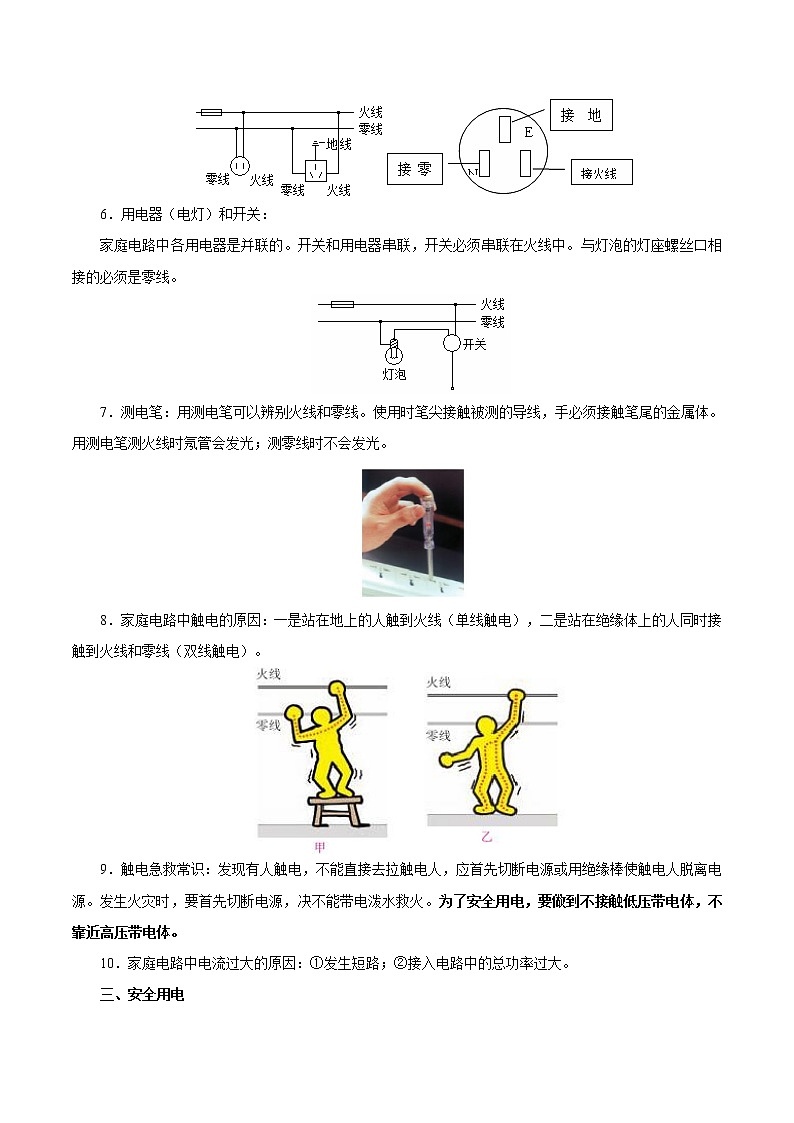 考点36 生活用电-备战2023年中考物理考点一遍过 学案02