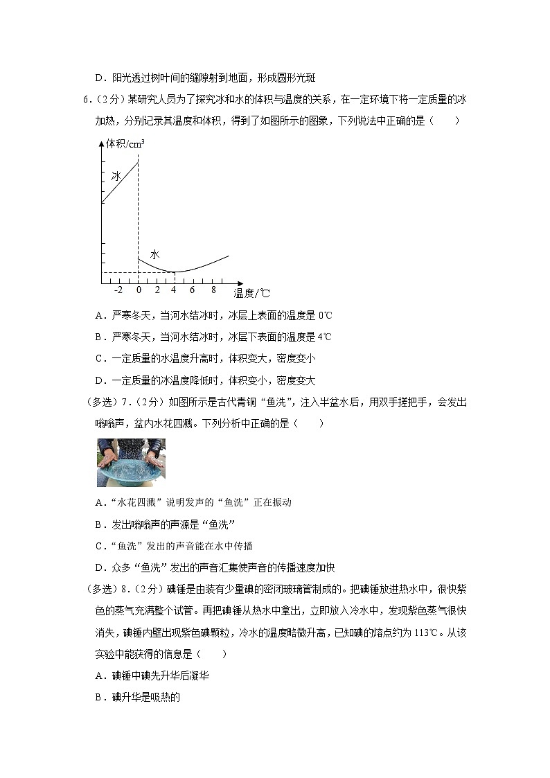 辽宁省大连市沙河口区2022-2023学年八年级上学期期末物理试题02