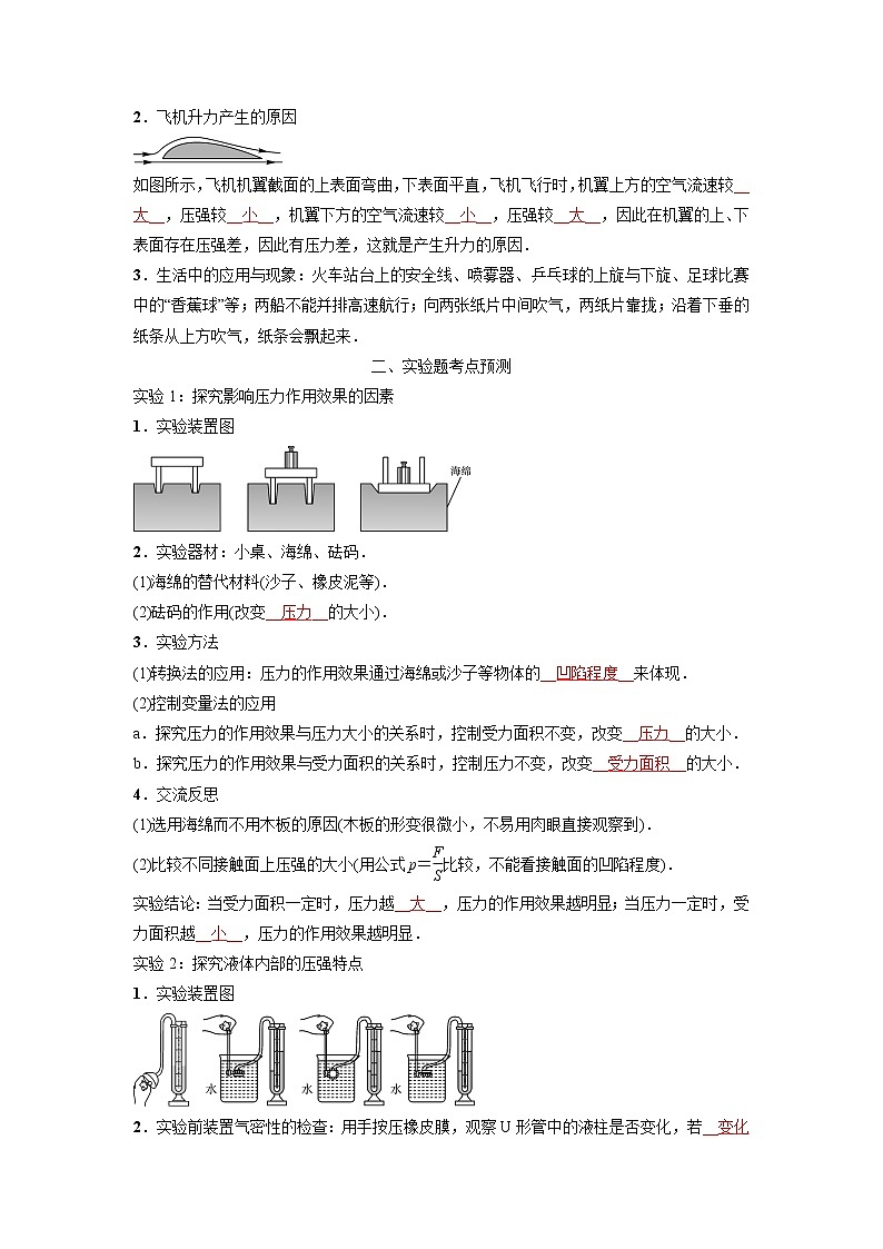 预测09 压强-备战2022年中考物理考点精讲与精练（人教版）03