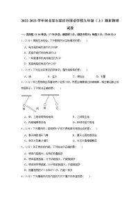 河北省石家庄市第四十三中学（石家庄外国语学校）2022-2023学年九年级上学期期末考试物理试卷(含答案)