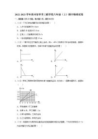 贵州省毕节三联学校2022-2023学年八年级上学期期中物理试题