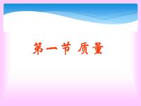 沪科版八年级全册第一节 质量备课课件ppt