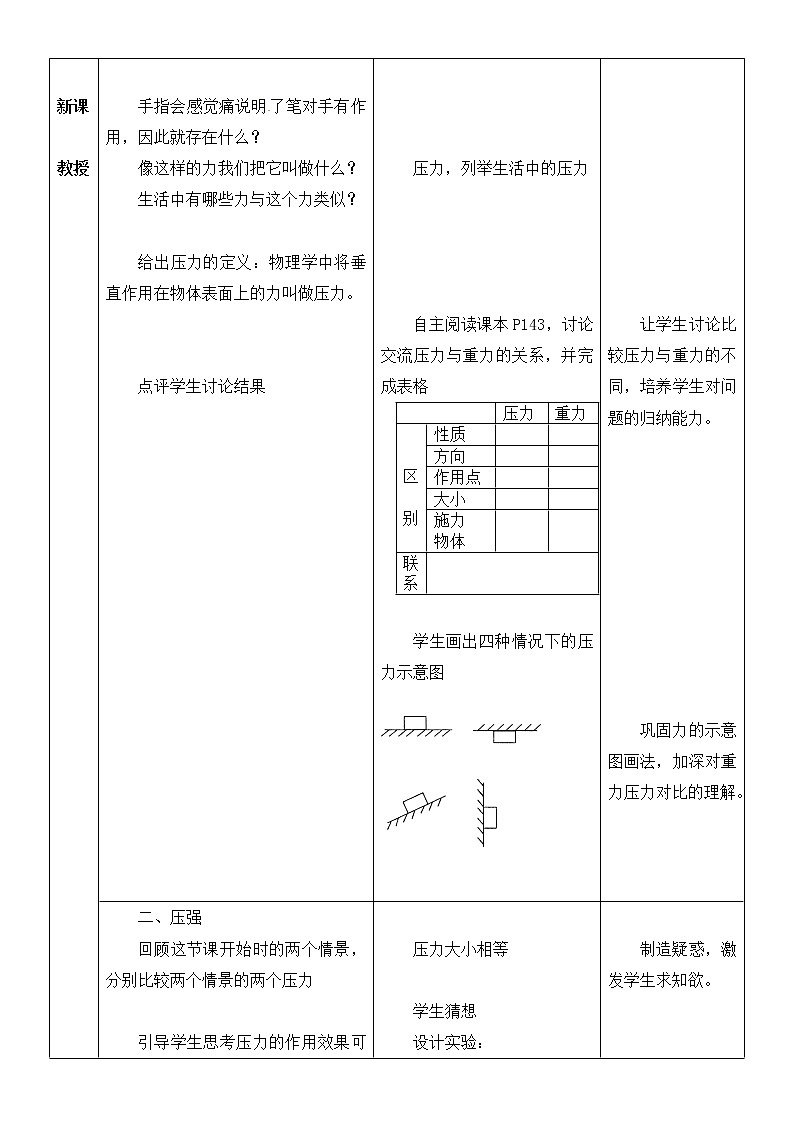 沪科版八年级物理：8.1 压力的作用效果（课件+教案+学案+练习） （4份打包）02