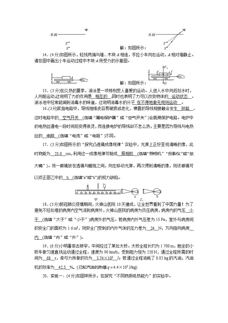 初中物理中考复习 2021年湖北省黄石中考物理模拟试卷（答案显示版）第3页
