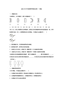 初中物理中考复习 备战2020中考物理章节强化训练——透镜