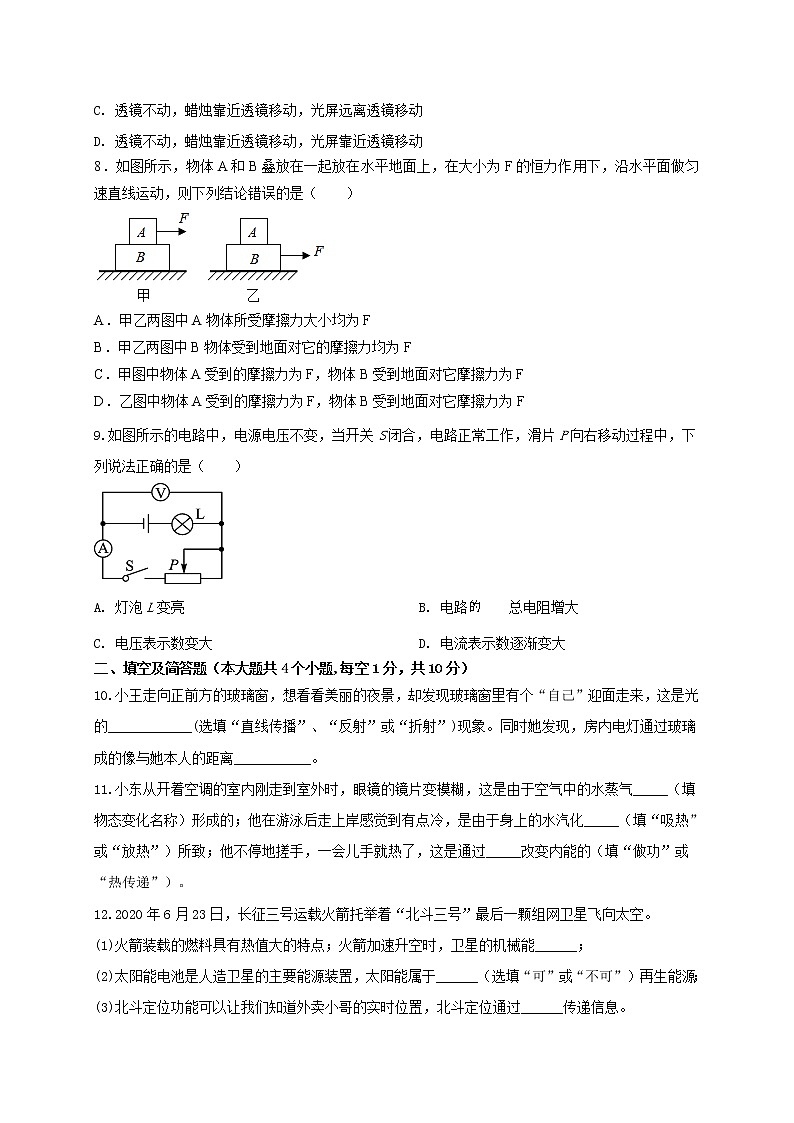 初中物理中考复习 备战2021年中考物理压轴模拟训练卷01 （河北专用）（原卷版）第3页