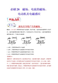 初中物理中考复习 必刷28  磁场、电流的磁场、电动机及电磁感应（解析版）