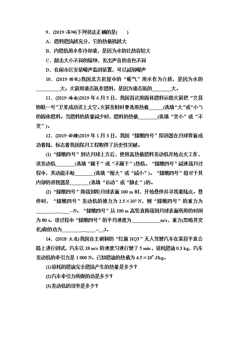 初中物理中考复习 第8单元　第2课时　改变世界的热机第3页