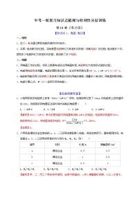 初中物理中考复习 第18章 电功率（解析版）