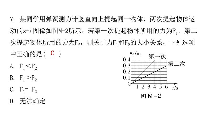 粤教沪科版八年级物理下册7期末水平训练课件第6页