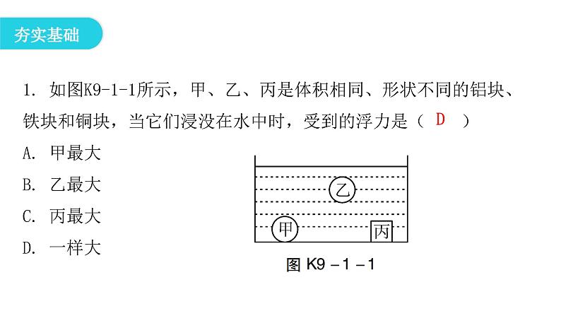 粤教沪科版八年级物理下册9-1认识浮力课件第4页