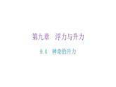 粤教沪科版八年级物理下册9-4神奇的升力课件
