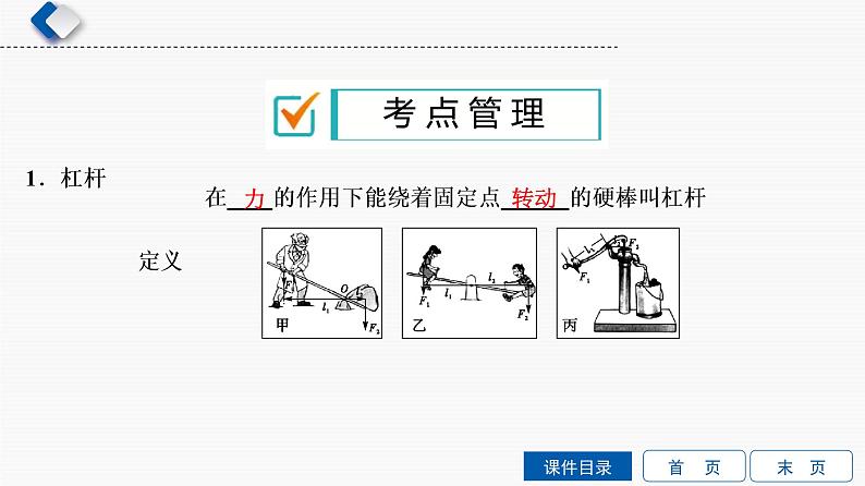 初中物理中考复习 第7单元　第1课时　简单机械课件PPT第2页