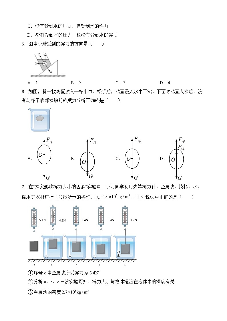 10.1 浮力 课件+素材 人教版八年级下册精品同步资料（送教案练习）02