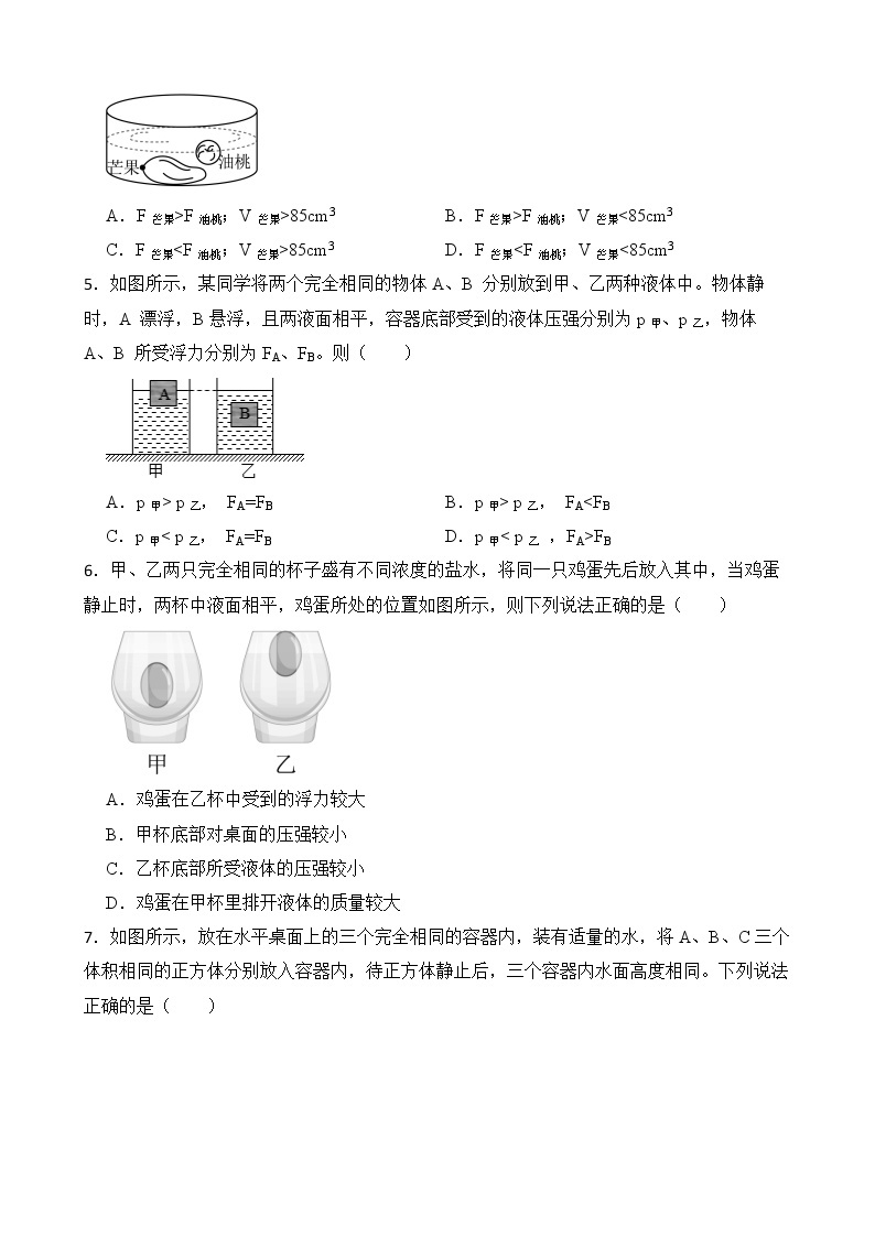 10.3 物体浮沉条件及其应用 课件+素材 人教版八年级下册精品同步资料（送教案练习）02