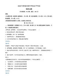 初中物理中考复习 精品解析：2020年山东省青岛市中考物理试题（解析版）