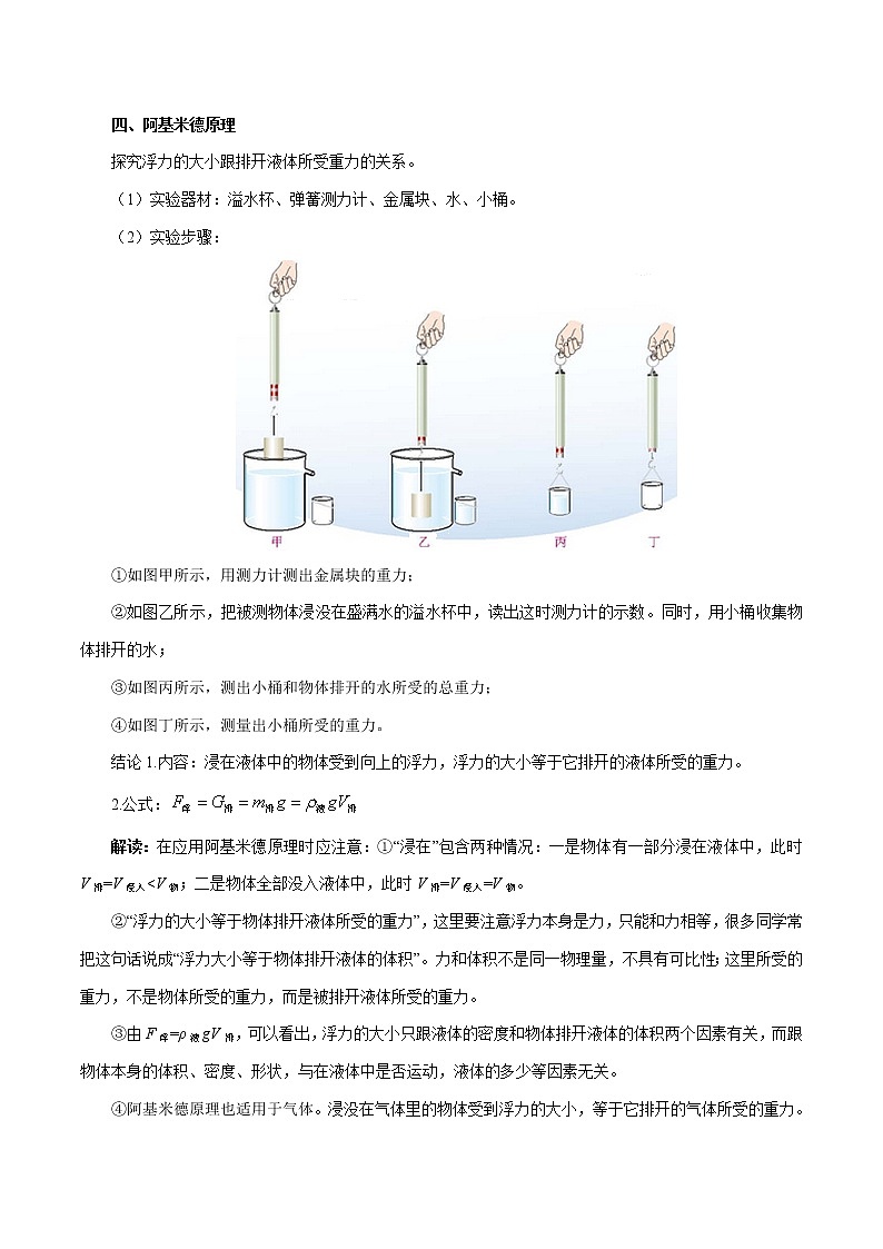 初中物理中考复习 考点16 浮力、阿基米德原理-备战2019年中考物理考点一遍过第2页