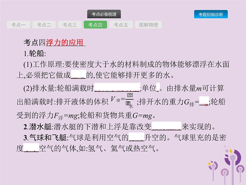 初中物理中考复习 课标通用中考物理总复习第三单元压强和浮力第8讲浮力课件05