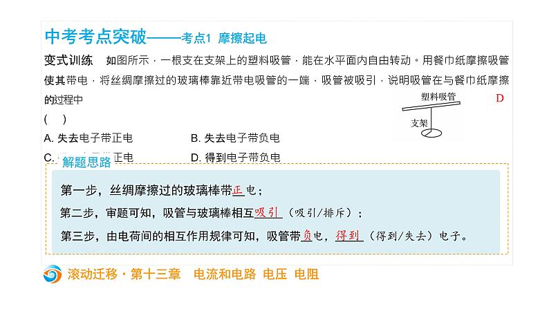 初中物理中考复习 中考物理大一轮滚动复习课件：第十三章  电流和电路第4页