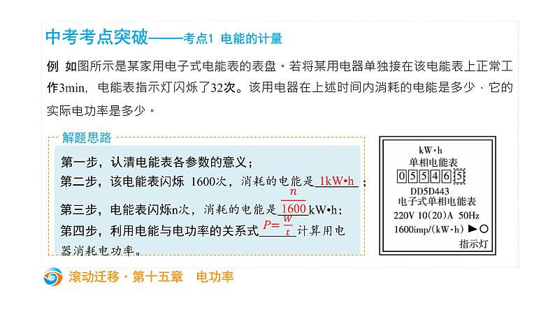 初中物理中考复习 中考物理大一轮滚动复习课件：第十五章  电功率第3页