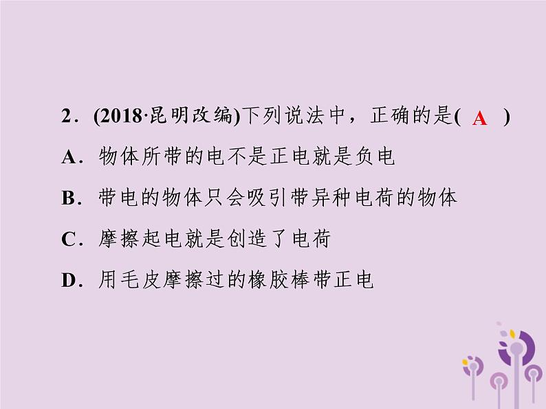 初中物理中考复习 中考物理第一部分教材梳理篇第三板块电与磁第21课时电流和电路课件第6页