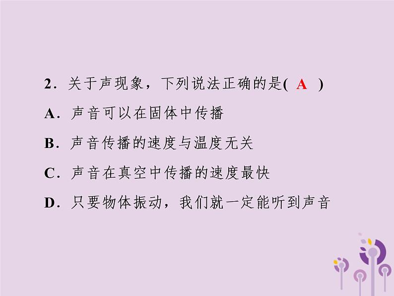 初中物理中考复习 中考物理第一部分教材梳理篇第一板块声光热第1课时声现象课件第8页