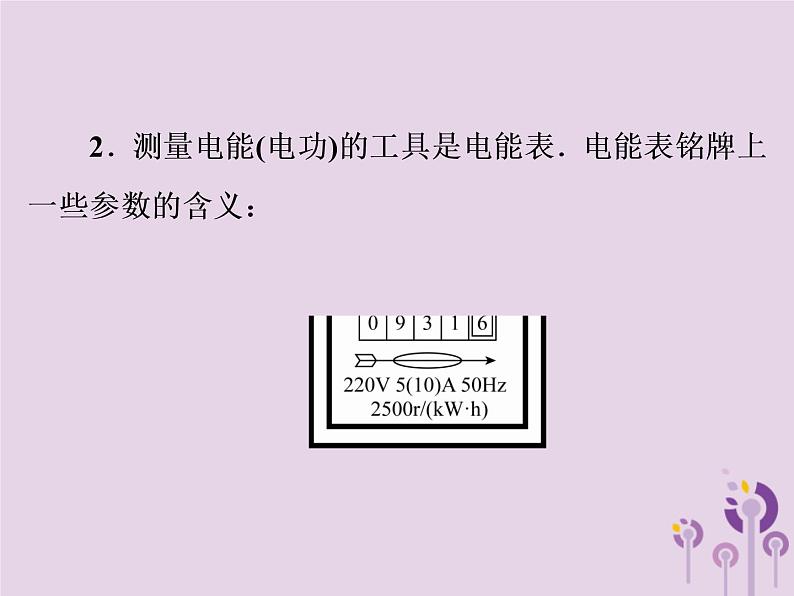 初中物理中考复习 中考物理第一部分教材梳理篇第三板块电与磁第25课时电能电功电功率课件第4页