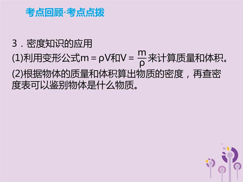 初中物理中考复习 中考物理解读总复习第一轮第二部分物质运动和相互作用第5章质量与密度课件第8页