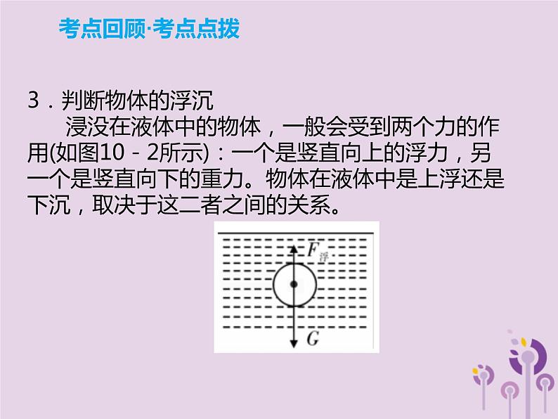 初中物理中考复习 中考物理解读总复习第一轮第二部分物质运动和相互作用第10章浮力第1课时课件第6页