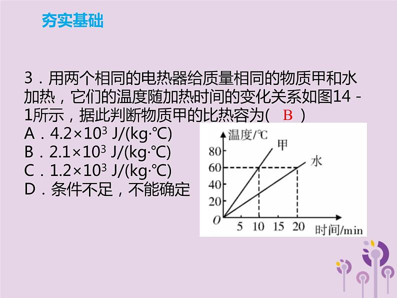 初中物理中考复习 中考物理解读总复习第一轮第三部分能量第14章比热容热值课件07