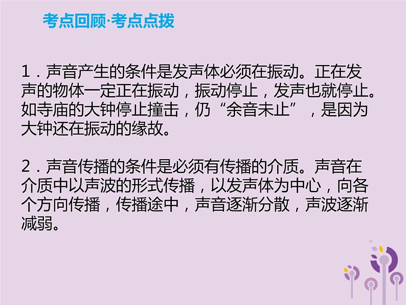 初中物理中考复习 中考物理解读总复习第一轮第一部分声光热第1章声现象课件第5页