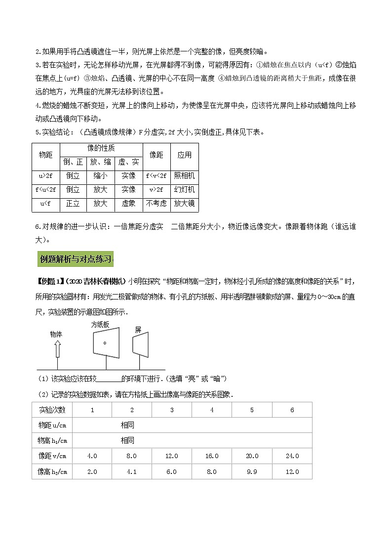 初中物理中考复习 专题05 中考光学五类重点实验问题（解析版）第3页