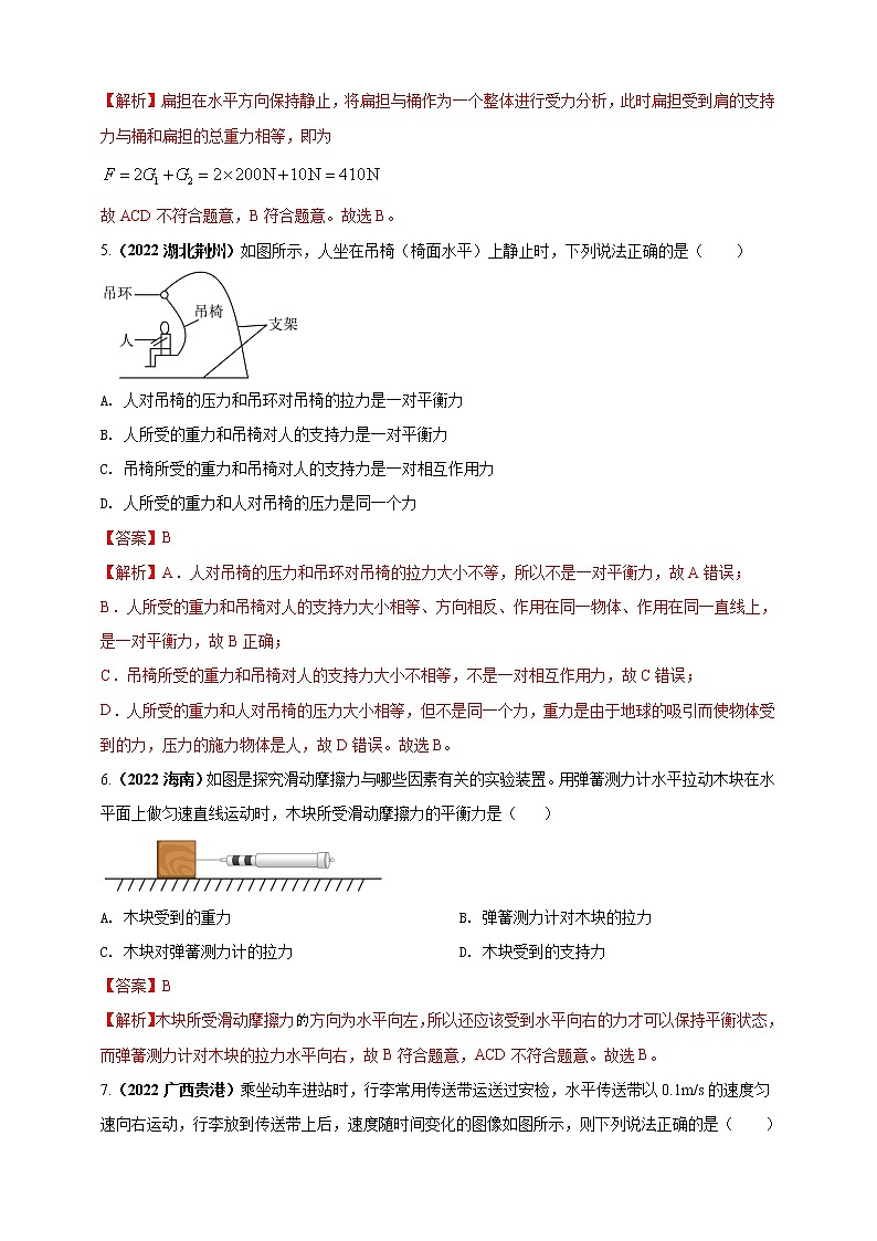 初中物理中考复习 专题08 平衡力及摩擦力问题（解析版）第3页