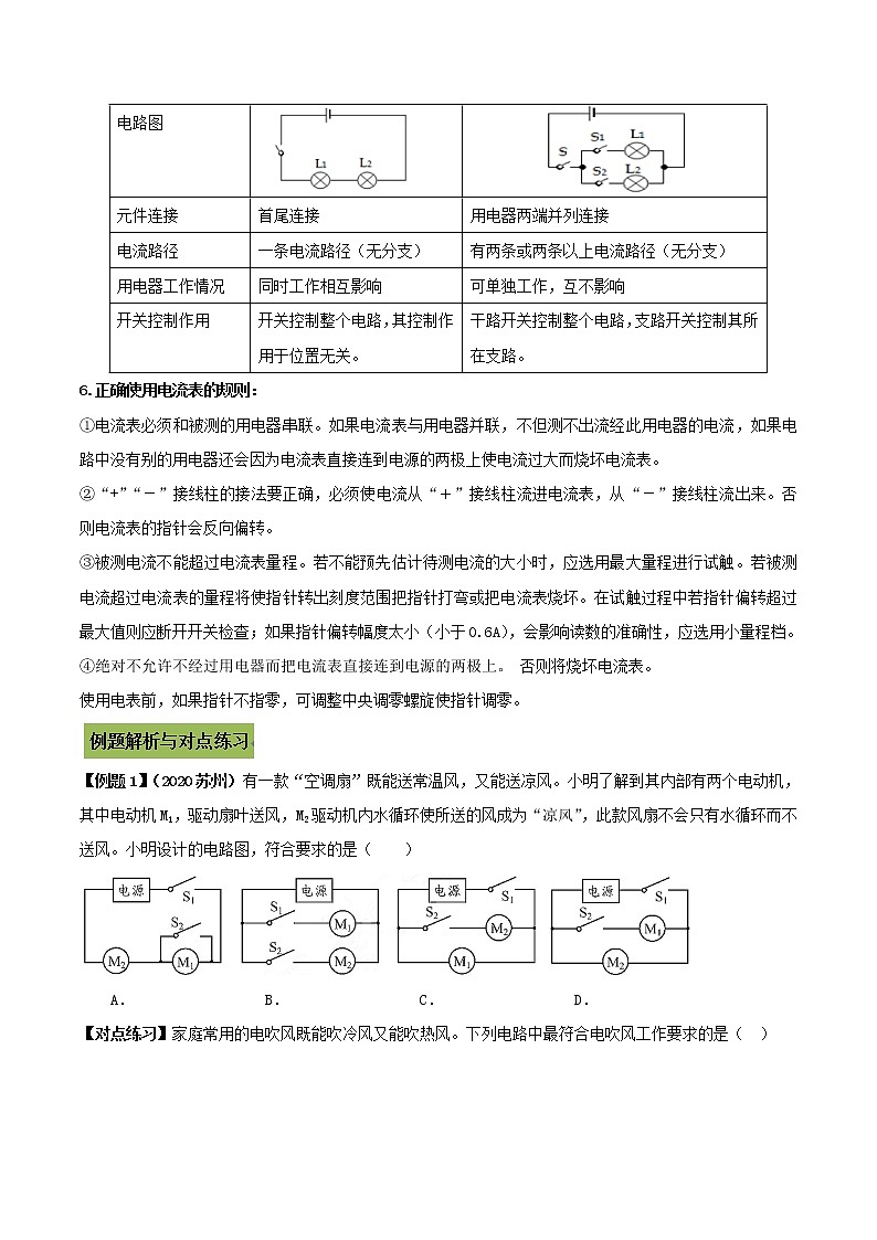 初中物理中考复习 专题22 中考电路及电路图问题（原卷版）02