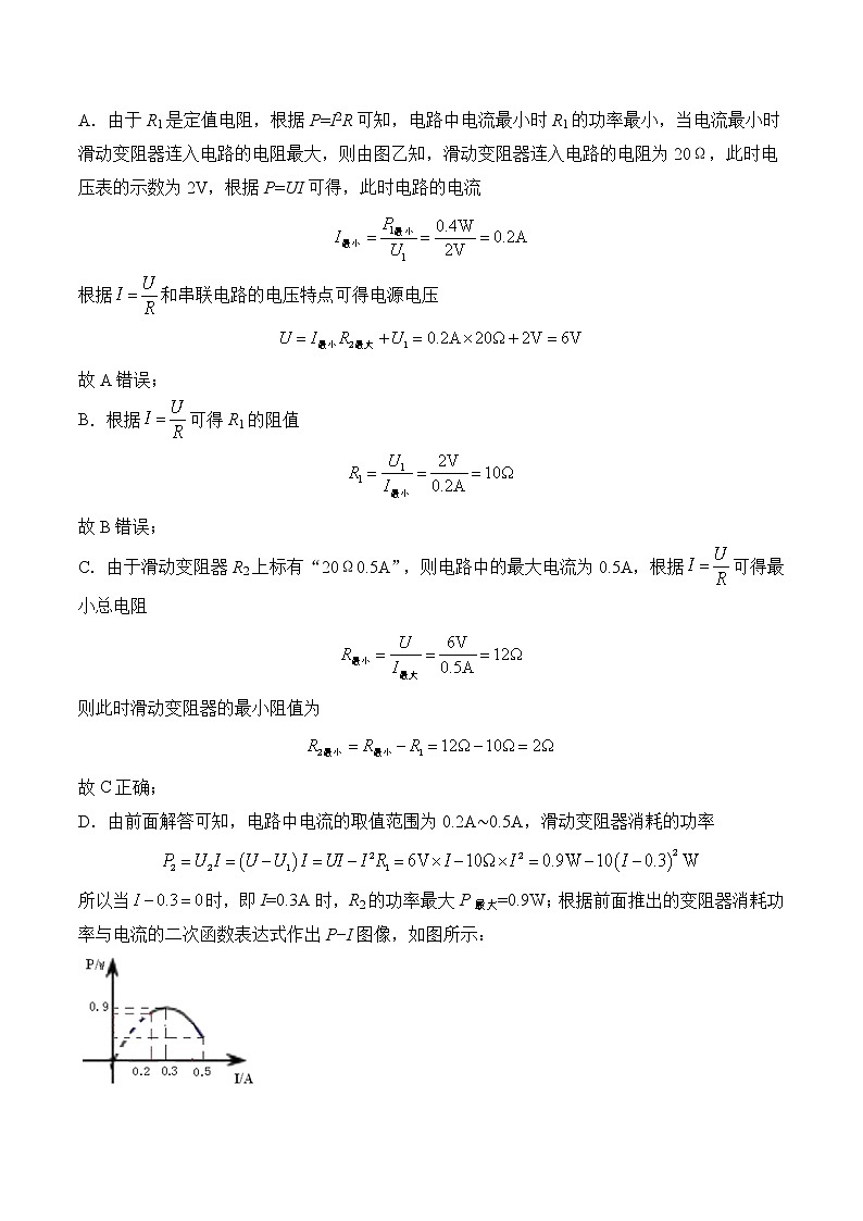初中物理中考复习 专题24  电学综合（解析版）第2页