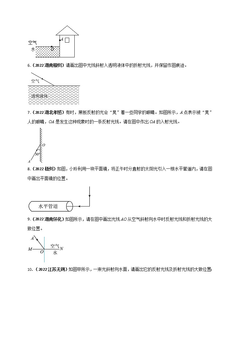 初中物理中考复习 专题24 光学做图重点问题（原卷版）第2页