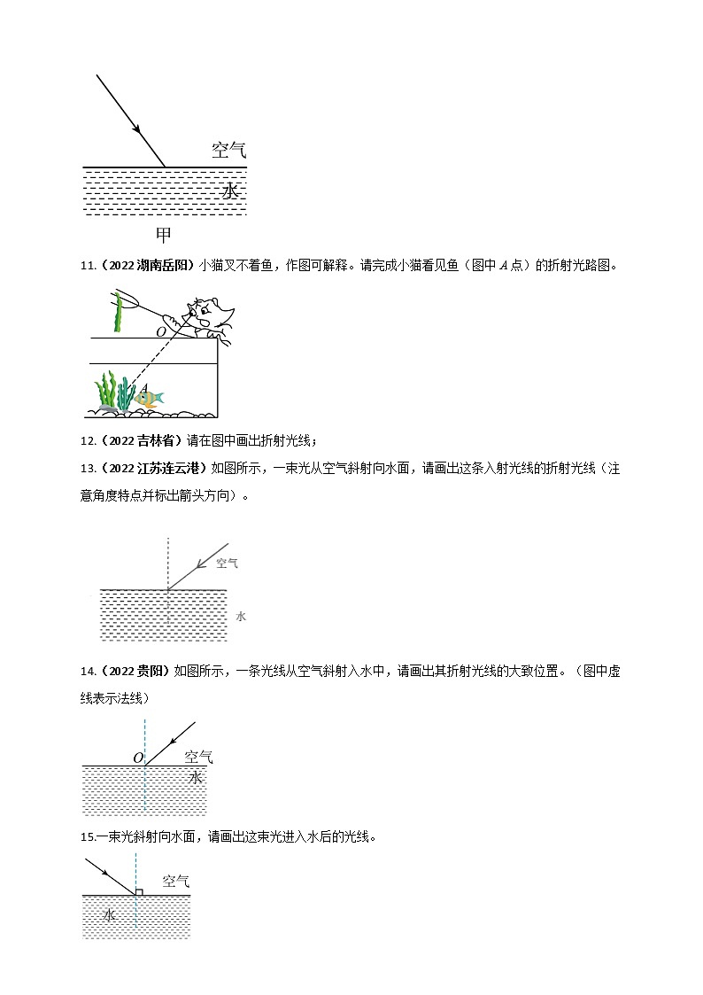 初中物理中考复习 专题24 光学做图重点问题（原卷版）第3页