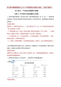 初中物理中考复习 专题28 声学简答与阅读理解冷点问题（解析版）