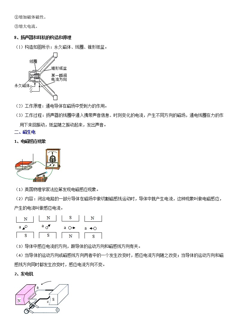 初中物理中考复习 专题38 电与磁的转换（解析版）-2022年中考物理二轮专项复习核心考点讲解与必刷题型汇编（全国通用）第3页