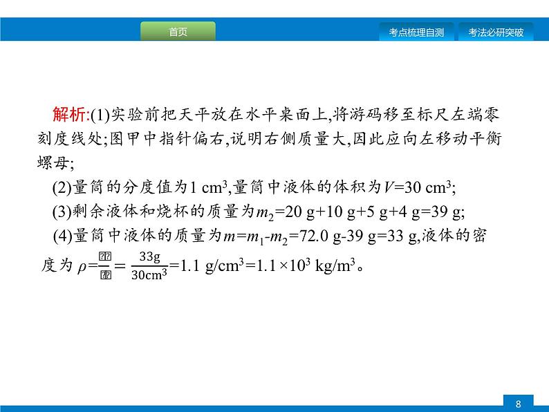 初中物理中考复习 专题二　题型二、力学实验课件PPT08