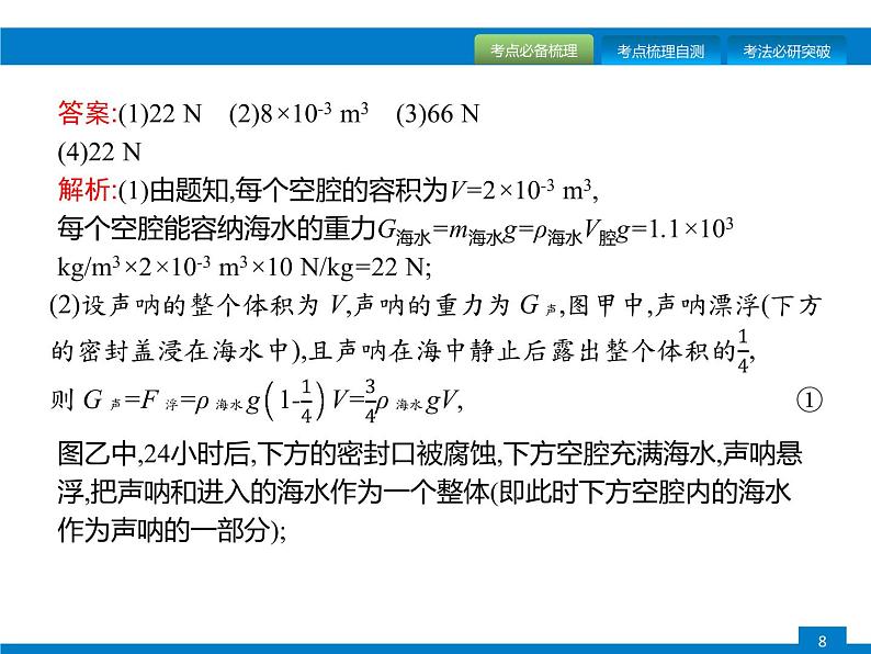 初中物理中考复习 专题三　题型一、力学计算课件PPT第8页