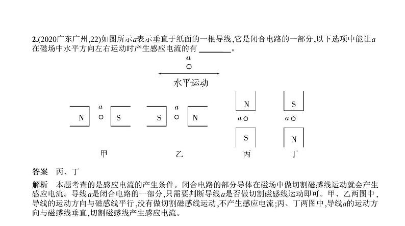 初中物理中考复习 专题十五　电和磁—2021届中考物理（通用）一轮复习习题课件08