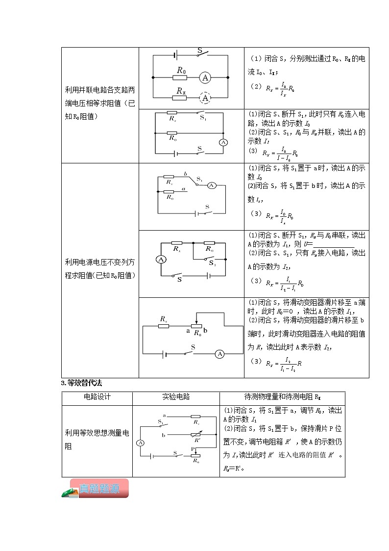 专题07  电学测量型实验-备战 中考物理常考热点实验攻略（通用版）（解析版）第3页