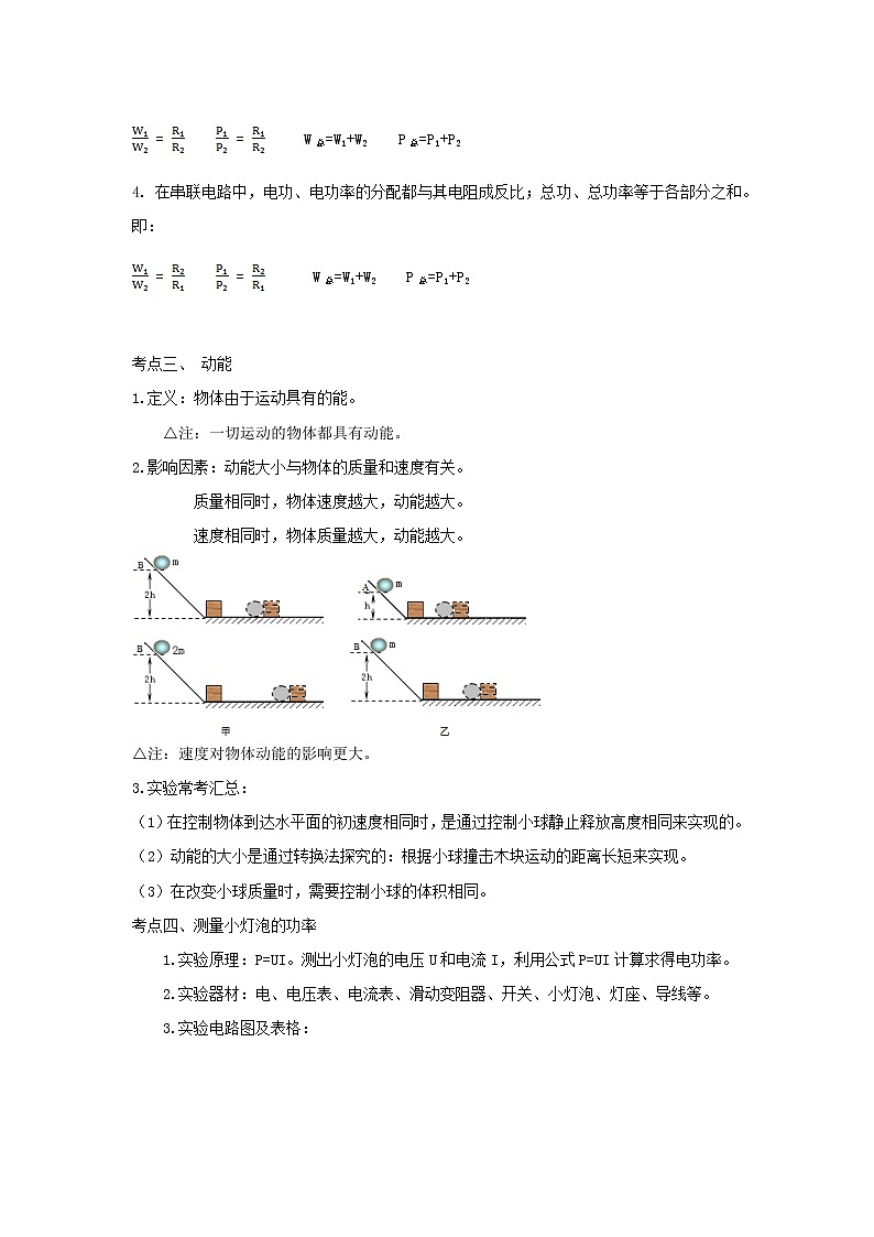备战2023年物理新中考二轮复习热点透析 核心考点16 电功(原卷版)第2页